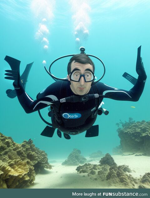 John Oliver looking for the sub