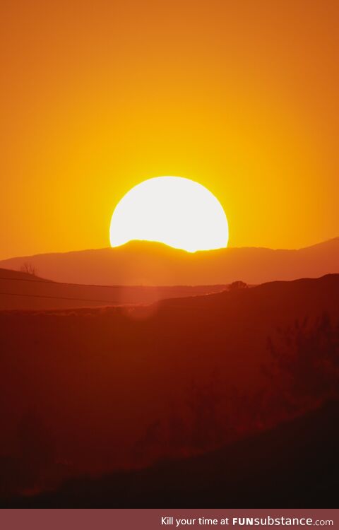 Tonight's sunset looked like one straight out of the Lion King