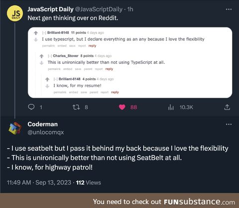 typeYourSeatBeltFolks