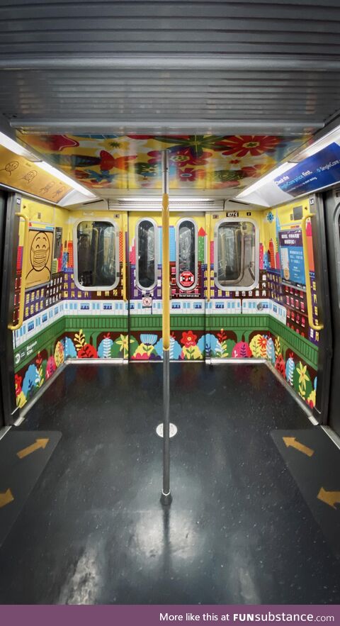 Happiest NYC subway car