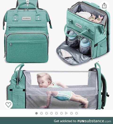 This add for a diaper bag got the next mr universe