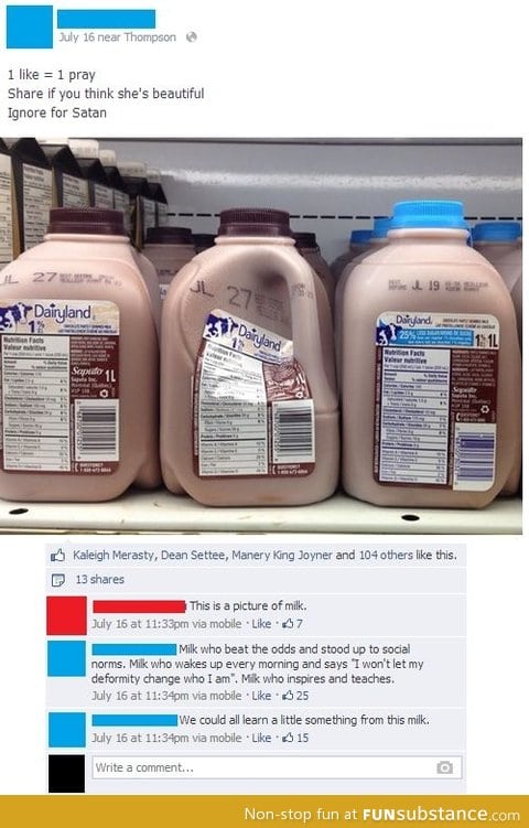 Kudos to that milk