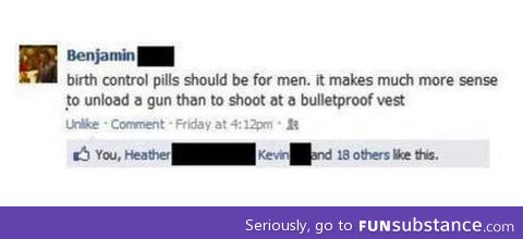 Birthcontrol pills should be for men