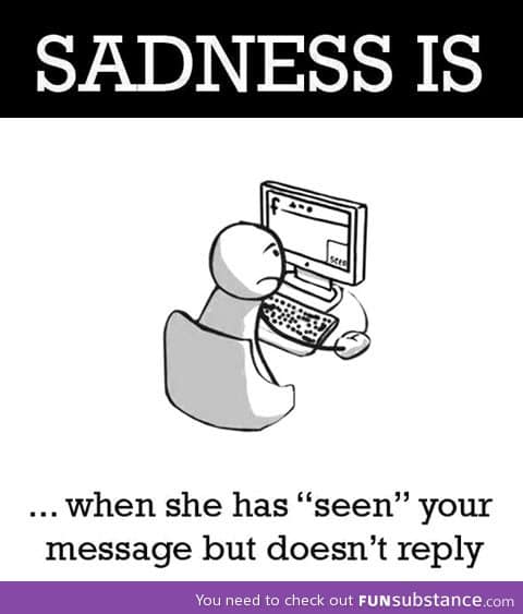 True sadness is...