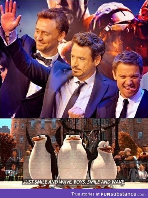 Just smile and wave.