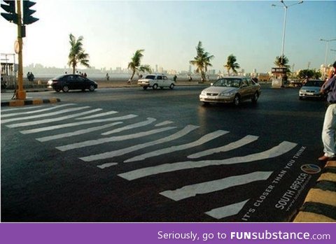 A pedestrian crossing in Africa