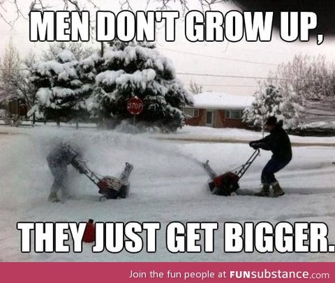 Men don't grow up