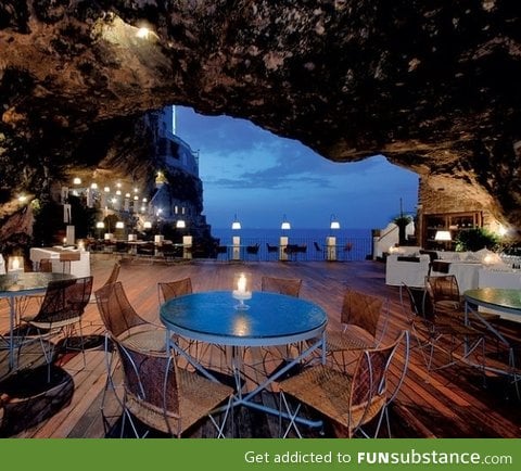 Restaurant in a cave