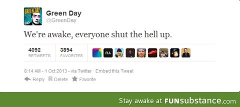 green day's getting pissed