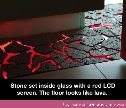 Lava floor decoration