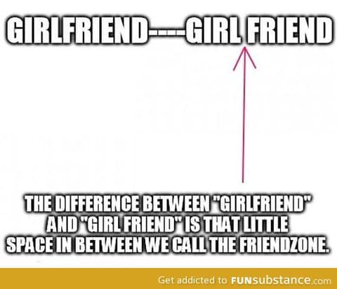 The difference between girlfriend and girl friend