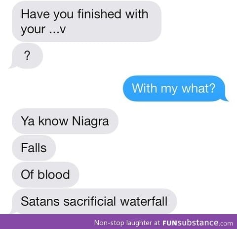 Satan's Sacrificial Waterfall