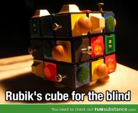 Special Rubiks cube for the blind