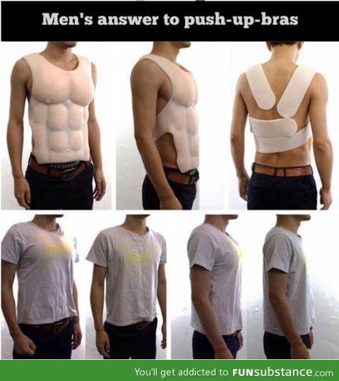 Men's version of push up bras