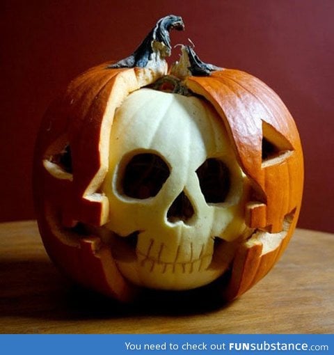 Pumpkin skull