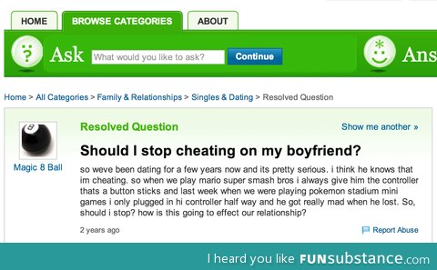 Cheating on boyfriend?