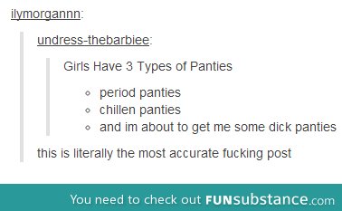 Types of panties