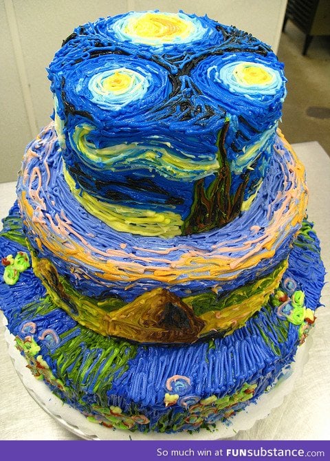 van gogh cake