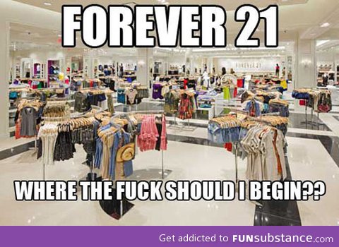 Shopping at Forever 21