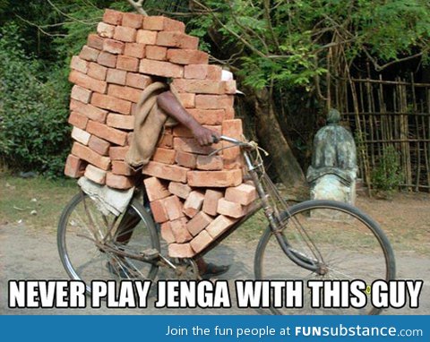 Jenga champion