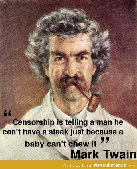 Mark twain on censorship