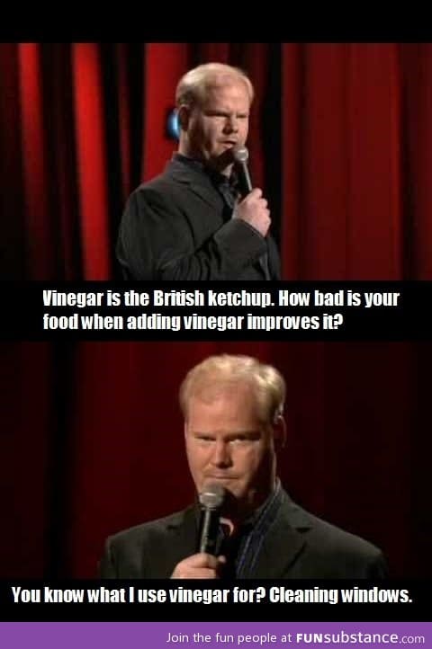 Jim Gaffigan on British food