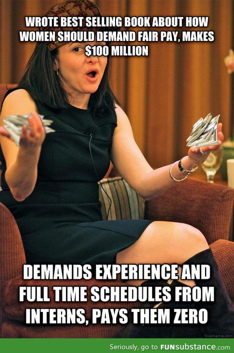 Scumbag Sheryl Sandberg