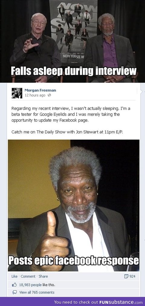 Morgan Freeman beta testing