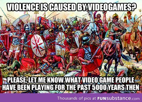 To those who blame video games