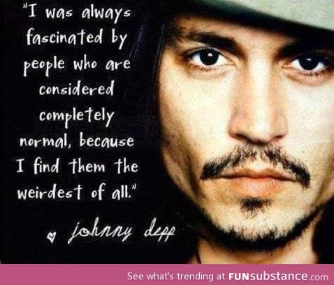 Why I love Johnnycake Depp.