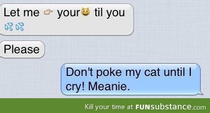 Poke my cat