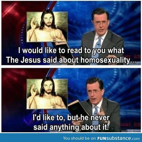 What Jesus said about homos*xuality