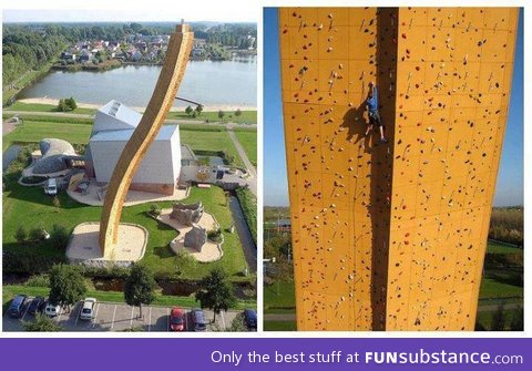 Highest human made rock climbing in Netherlands