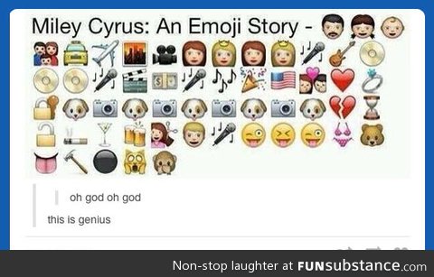 Miley Cyrus: An emoji story…