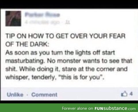 How to get over your fear of the dark