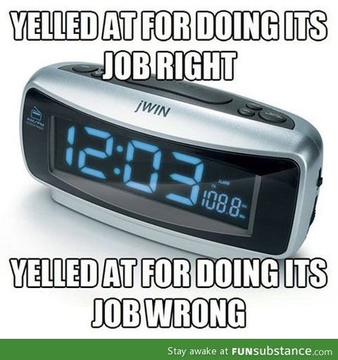 Alarm clock problems