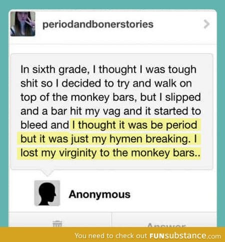 Unfortunate monkey bars…