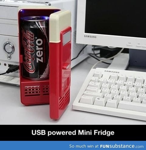 USB powered mini fridge