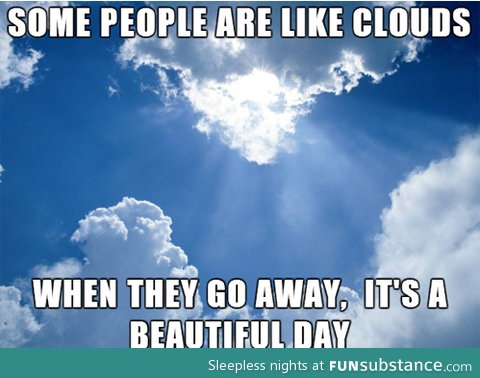 People like clouds