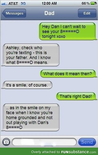 Dad knows 8====D