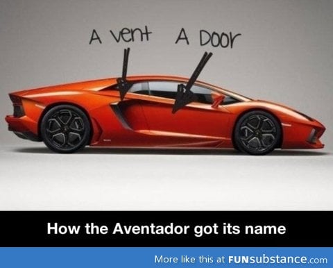 How they probably named the Aventador