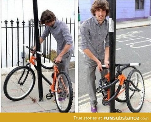 Self locking bike