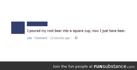 Square root of root beer?