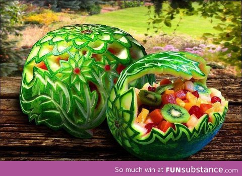 Fruit carving at its best