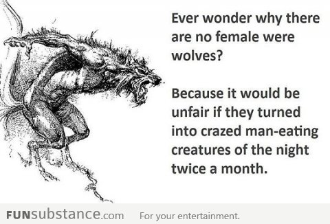 Why there are no female werewolves