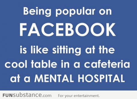 Being popular on Facebook
