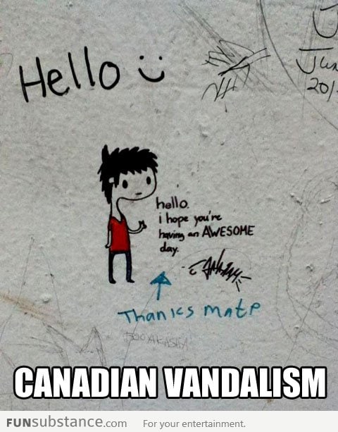 Polite Canadian Vandalism