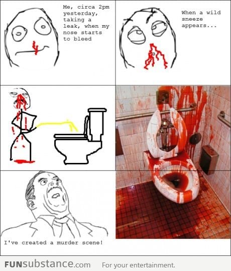 Le me going to the toilet and this happens