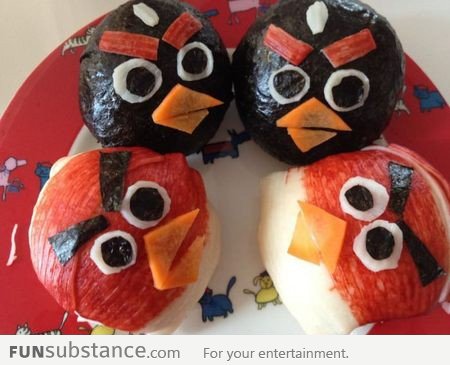 Angry Bird Rice Roll!