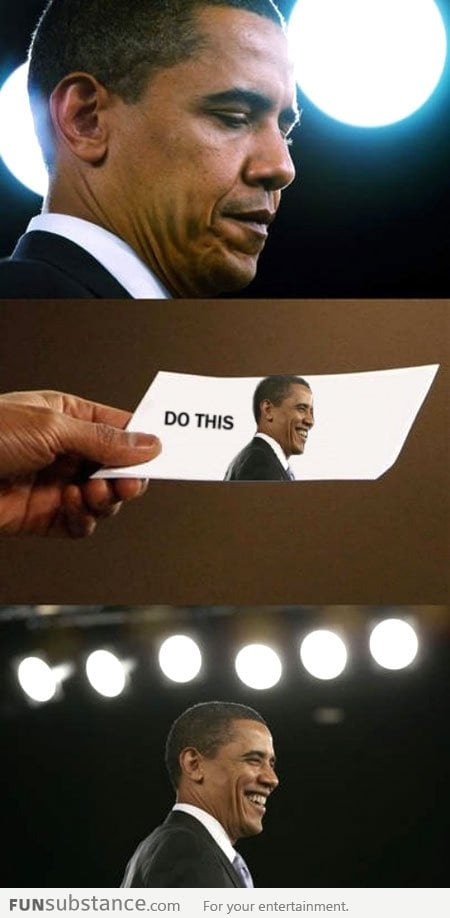 Obama's cue cards